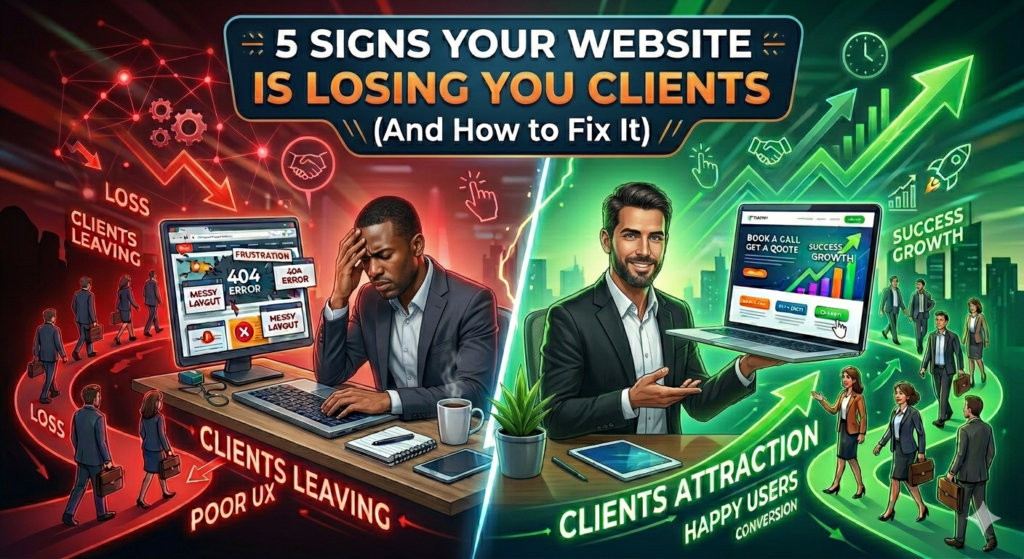 5 Signs Your Website Is Losing You Clients (And How to Fix It).